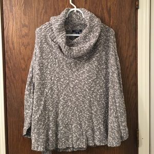 Chaps Cowl-neck Batwing Sweater